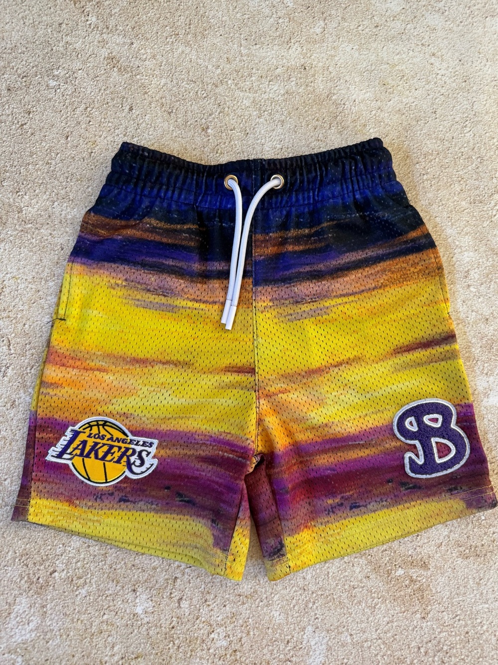 Bucketsquad BKTSQ LA LAKERS Mesh Basketball Shorts YXL 9-10 🏀